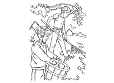 收獲的時節(jié)簡筆畫圖片